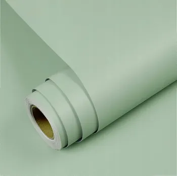 Tapeta SAMOLEPICÍ TAPETA ZELENÁ MATNÁ NA ZEĎ NÁBYTEK FÓLIE 60cm x 10m