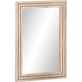 Zrcadlo vidaXL Koupelnové zrcadlo 50 x 70 cm masivní mangovníkové dřevo a sklo [377591] Barva: světle hnědá