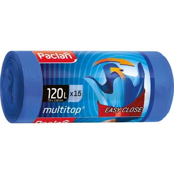 Pytle na odpadky Univerzální pytle na odpad Paclan MULTITOP 120 l 15 ks