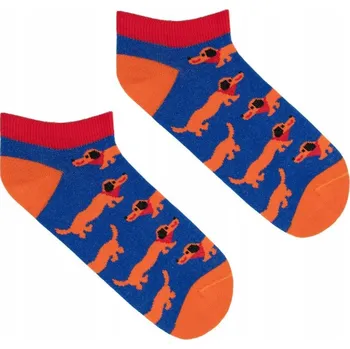 Pánské ponožky KABAK Ponožky Jezevčíci vícebarevné velikost 42-46