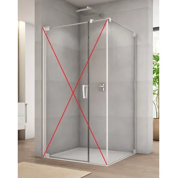 Ronal (Sanswiss) Ronal, CADURA White Line boční stěna pro dveře v 90° na straně pantů CAT5 Šířka: 120 cm + doprava zdarma + při platbě převodem sleva