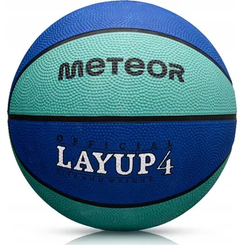 Basketbalový míč BASKETBALOVÝ MÍČ PRO DĚTI 3-10 let METEOR LAYUP #4 gumový
