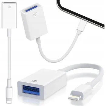 Datový kabel ADAPTÉR PŘEVODNÍK USB OTG USB-A KABEL PRO LIGHTNING IPHONE IPAD (PENDRIVE)