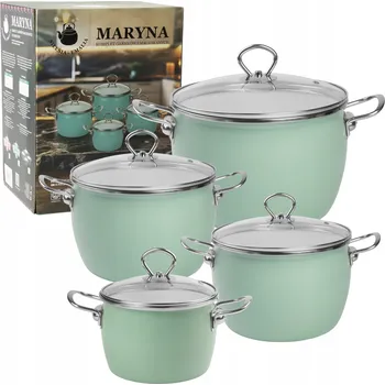 Hrnec Sada hrnců Silesia Smalt smaltovaná marináda 8 dílů