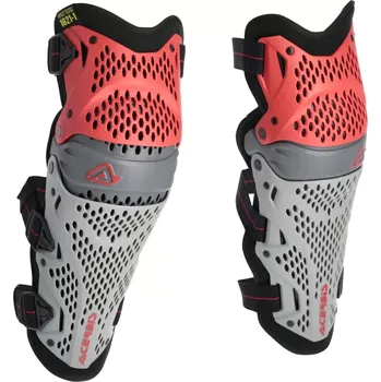 Sport Kloubové kolenní chrániče /chrániče kolen ACERBIS KNEE GUARD IMPACT PRO barva červená/šedá (dvojitý ergonomický kloub pro maximální volnost pohybu)