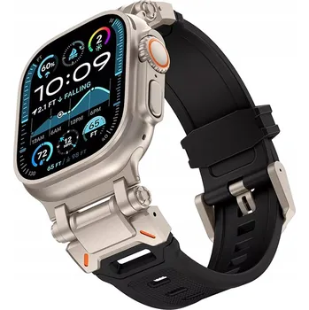 Řemínek na hodinky Řemínek Alogy pro Apple 21mm černý