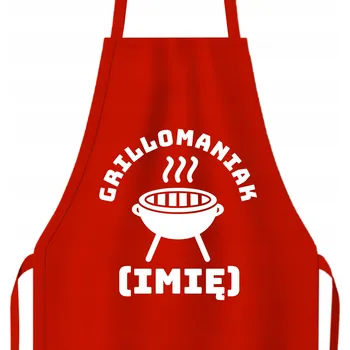 Kuchyňská zástěra Kuchyňská Zástěra Červená Jako Dárek k Narozeninám