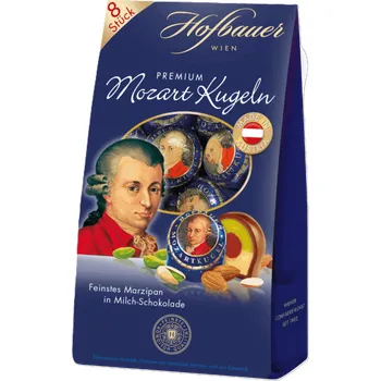 Bonboniéra LINDT - HOFBAUER Mozart kugeln 160g (mléčná)