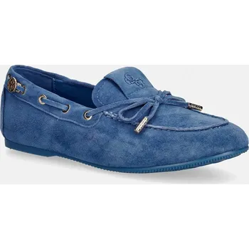 Dámské mokasíny Semišové mokasíny Guess AISHA FLPAIS.SUE14.BLUE modrá 50X, EUR 36