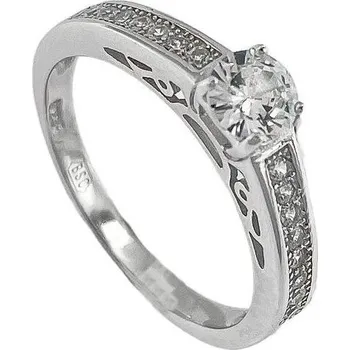 Prsten Stříbrný prsten se zirkony velikost prstenu 49