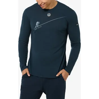 Pánské tričko Tričko s dlouhým rukávem Super.natural HZSG Haute Route LS - blueberry/various