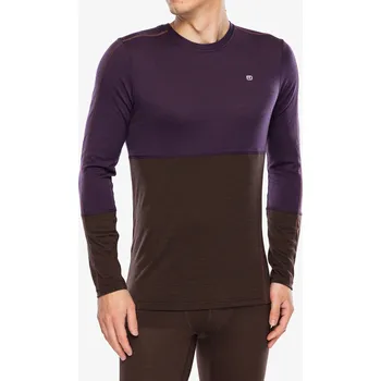 Funkční mikina Ortovox 185 Rock N Wool Long Sleeve - dark wild berry