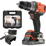 Black & Decker BLD683D1XK 18V Aku příklepová vrtačka POWERCONNECT, 1 x 2,0Ah aku, nabíječka a kufr