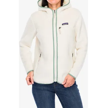 Dámská mikina Dámská fleecová mikina s kapucí Patagonia Retro Pile Hoody - natural/ellwood green