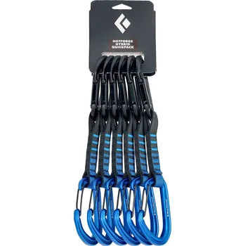 smyčka Lezecké expresky Black Diamond HotForge Hybrid Quickpack 12 cm 6-pack - blue