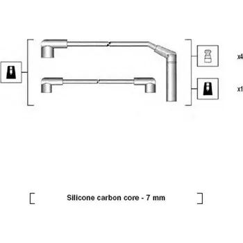 Zapalovací kabel Sada kabelů pro zapalování MAGNETI MARELLI 941285040867