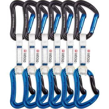 smyčka Lezecké expresky Ocun Raven QD Bio-Dyn-Ring 15 mm 10 cm 6-pack - blue