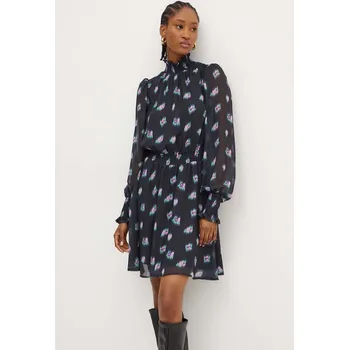 Dámské šaty Šaty Silvian Heach WYLUDDA GPA24127VE černá 99X, vel. 36