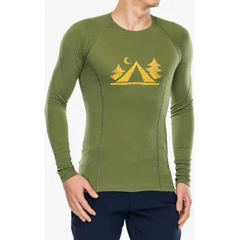 Pánská mikina Funkční mikina Sensor Merino DF Tee LS Camp - safari green