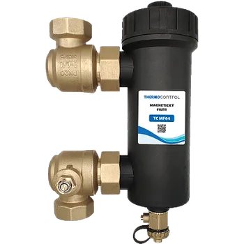 Magnetický filtr kotlový 6/4", černý