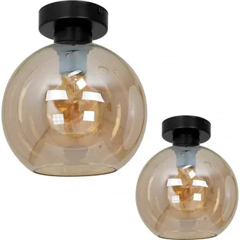 Stropní Svítidlo kulatý Milagro 20 x 20 cm černý