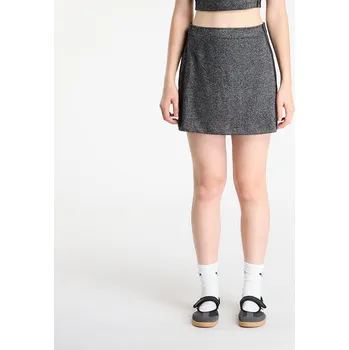 Dámská sukně Sukně adidas Lurex Skirt Black/ Silver Metallic XL