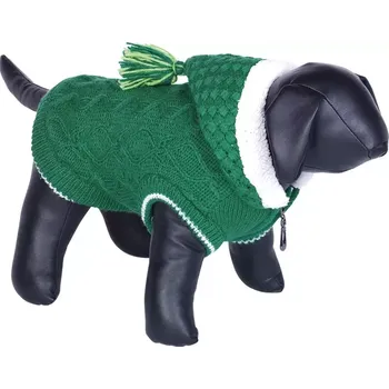 Obleček pro psa Nobby HILLA pletený teplý svetr pro psy zelená 44cm