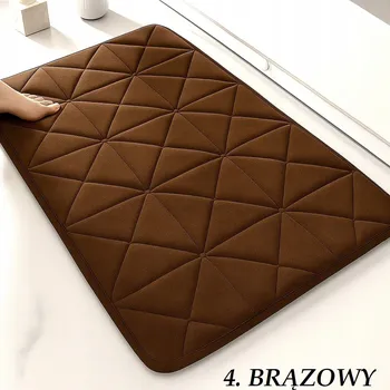 Koupelnová předložka KOUPELNOVÁ PŘEDLOŽKA 50X80CM VELKÁ MĚKKÁ XXL SAVÁ PROTISKLUZOVÁ PAMĚŤOVÁ PĚNA