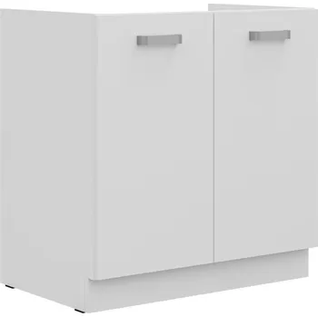 Kuchyňská linka TAPANY, skříňka pod dřez 80 ZL 2F BB, korpus: bílá, dvířka: bílá perlička + vyzvednutí ZDARMA