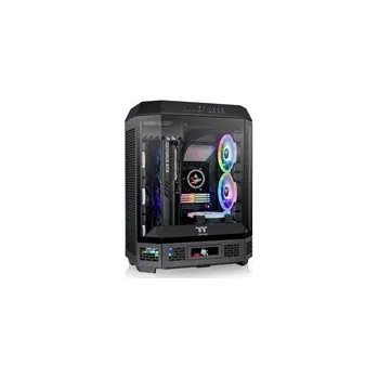 PC skříň THERMALTAKE Case The Tower 600, ATX, Průhledná bočnice, 2x 140mm Fan, černá