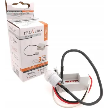 Zabezpečení domácnosti Zapuštěný PIR senzor pohybu IdeaLed 12-24V bílý 60W