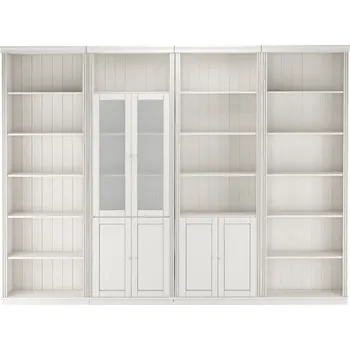 Knihovna Bílá knihovna z borovicového dřeva 296x223 cm Anita – Støraa ID_1670554