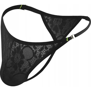 Pánské tanga Pánské krajkové tanga, nastavitelné pásky, elegantní a pohodlné - XL