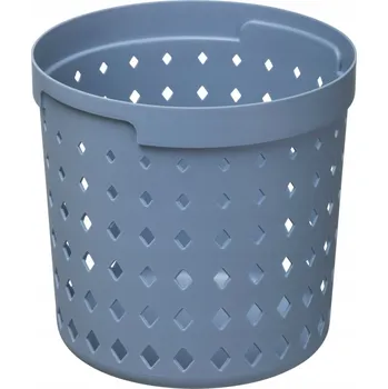 Úložný box Košík, organizér, úložný box kulatý SEOUL L Modrý