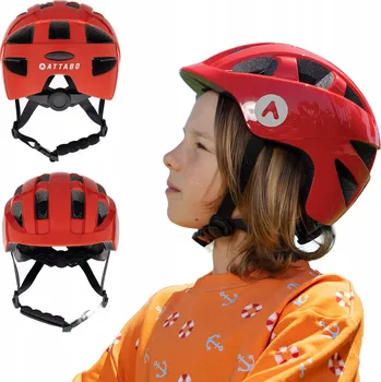 Cyklistická přilba Dětská cyklistická helma ATTABO K200 červená XXS, In-mold technologie