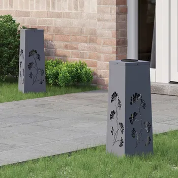 Venkovní osvětlení Solární LED Cestovní Světlo 2 pcs Antracit