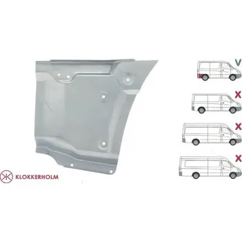 Blatník karosérie KLOKKERHOLM lem zadního blatníku pravý DODGE SPRINTER (906), 01.07-12.09,MERCEDES SPRINTER 209-524, 04.06-10.13,SPRINTER 210-519, 10.13-06.18,VOLKSWAGEN CRAFTER (2E), 12.05-04.17 OE A9066375909,9066375909,2E1 810 394