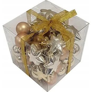 Vánoční dekorace Vánoční Baňky Na Stromeček Nerozbitné vánoční ozdoby na stromeček, 50 Kusů 455/5
