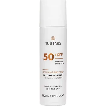 Opalování Tuli Labs SPF 50+ mlha s kyselinou hyaluronovou 150 ml ve spreji
