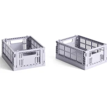 Úložný box Hay, Úložné koše Hay Colour Crate Mini, levandulové, 2 ks - Formadore