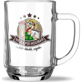 Sklenice Nekupto Dárkový půllitr Nejlepší houbař Hobby