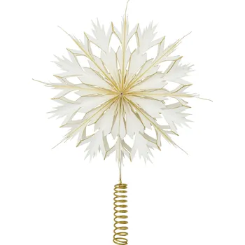 Vánoce House Doctor, Hvězda na vánoční stromeček HDAlsta, bílo-zlatá - Formadore