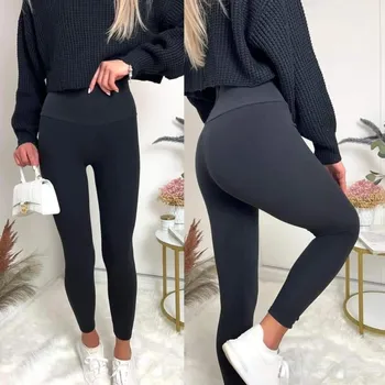 Dámské legíny Bambusové legíny černé Velikost: M-L