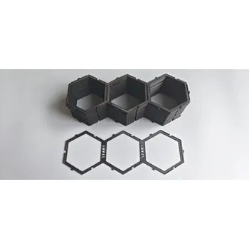 Příslušenství k deskovým hrám inserty.cz Karak II mřížka "bundle" 24+1ks - černá barva (0017)