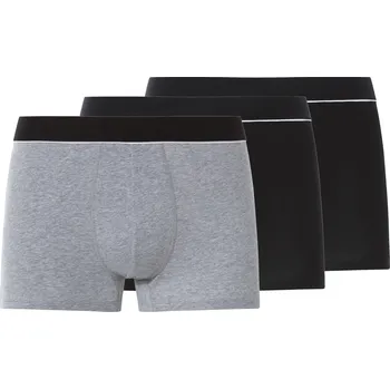 Boxerky esmara Men Pánské boxerky s BIO bavlnou, 3 kusy (černá/šedá, 8/XXL)