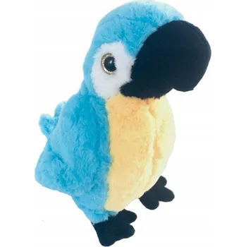 plyšák Ara modrá papoušek se zvukem 28 cm