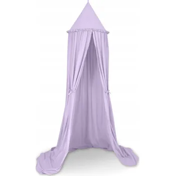 Nebesa nad postýlku Závěsný baldachýn do dětského pokoje, prémiová bavlna, fialový