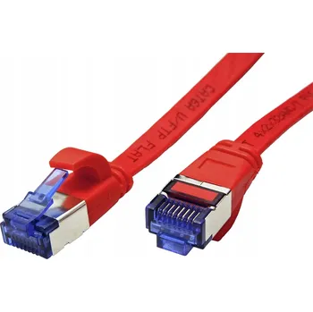 Síťový kabel Patchcord Value F/UTP 6a RJ45 / RJ45 0,5 m červený