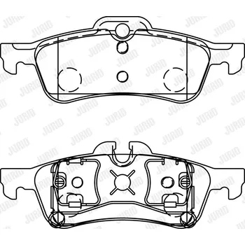 Brzdový systém Sada brzdových destiček, kotoučová brzda JURID 573056J