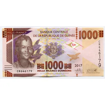 GUINEA. 1000 francs 2017. Pi. 48b.